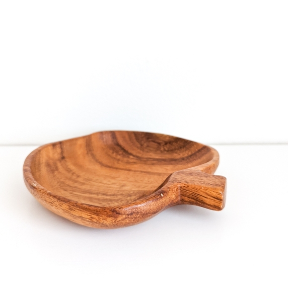 Vintage Wooden Apple Dish - Picture 7 of 8